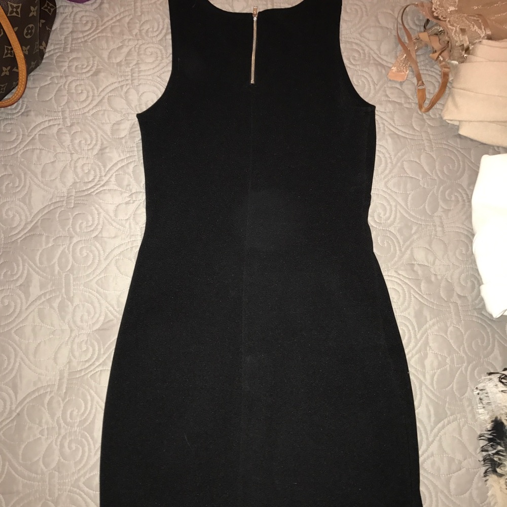 Black mini dress